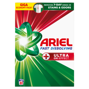 Ariel prášek 80PD Plus Ultra OXI BOX