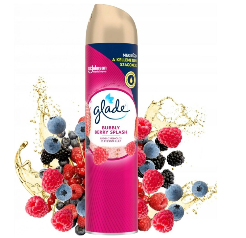 Levně Glade Berry Winter Kiss s vůní ostružin a brusinek osvěžovač vzduchu sprej 300 ml