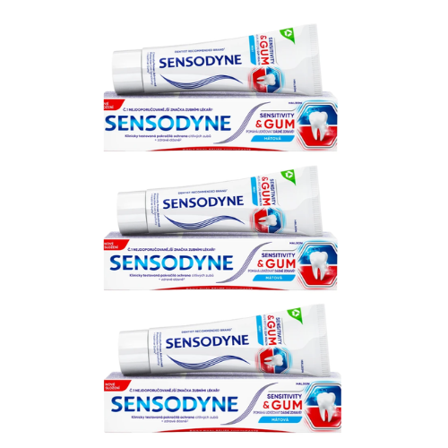 Sensodyne Sensitivity&Gum zubní pasta 3x75 ml