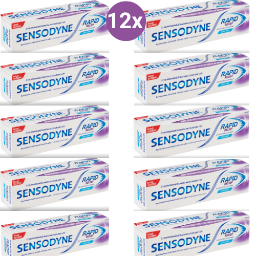 Zubní pasta SENSODYNE Rapid Cool Mint 12x75 ml