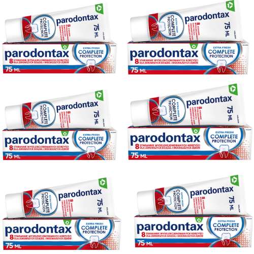 Parodontax Complete Protection  osvěžující zubní pasta, 6x75 ml