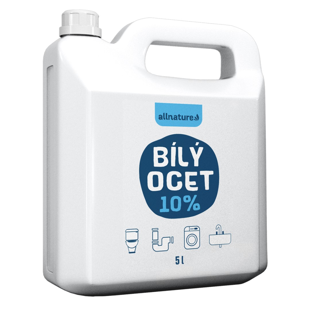 Levně Allnature Bílý ocet 10% - 5000 ml