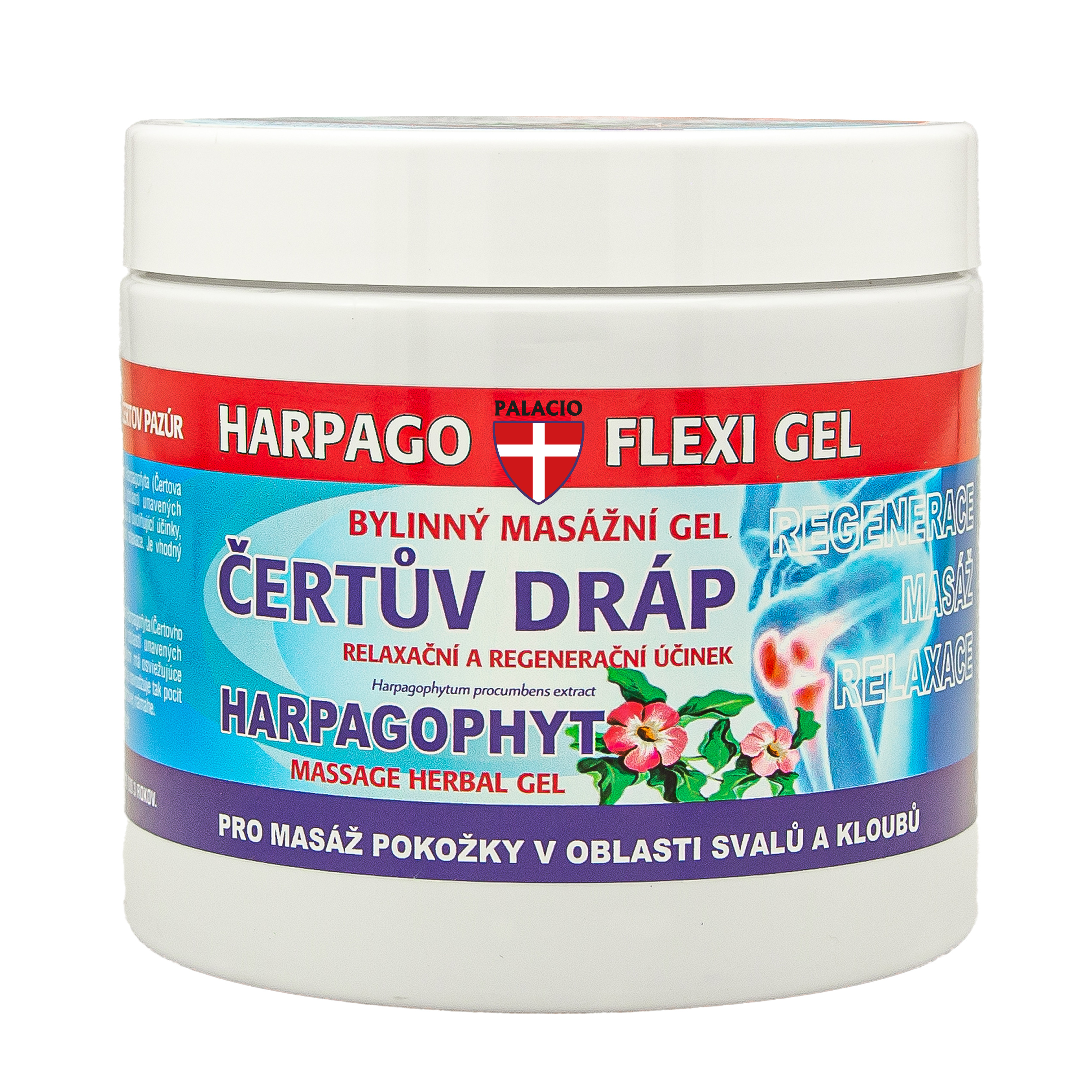 Palacio Čertův dráp masážní gel, 600 ml