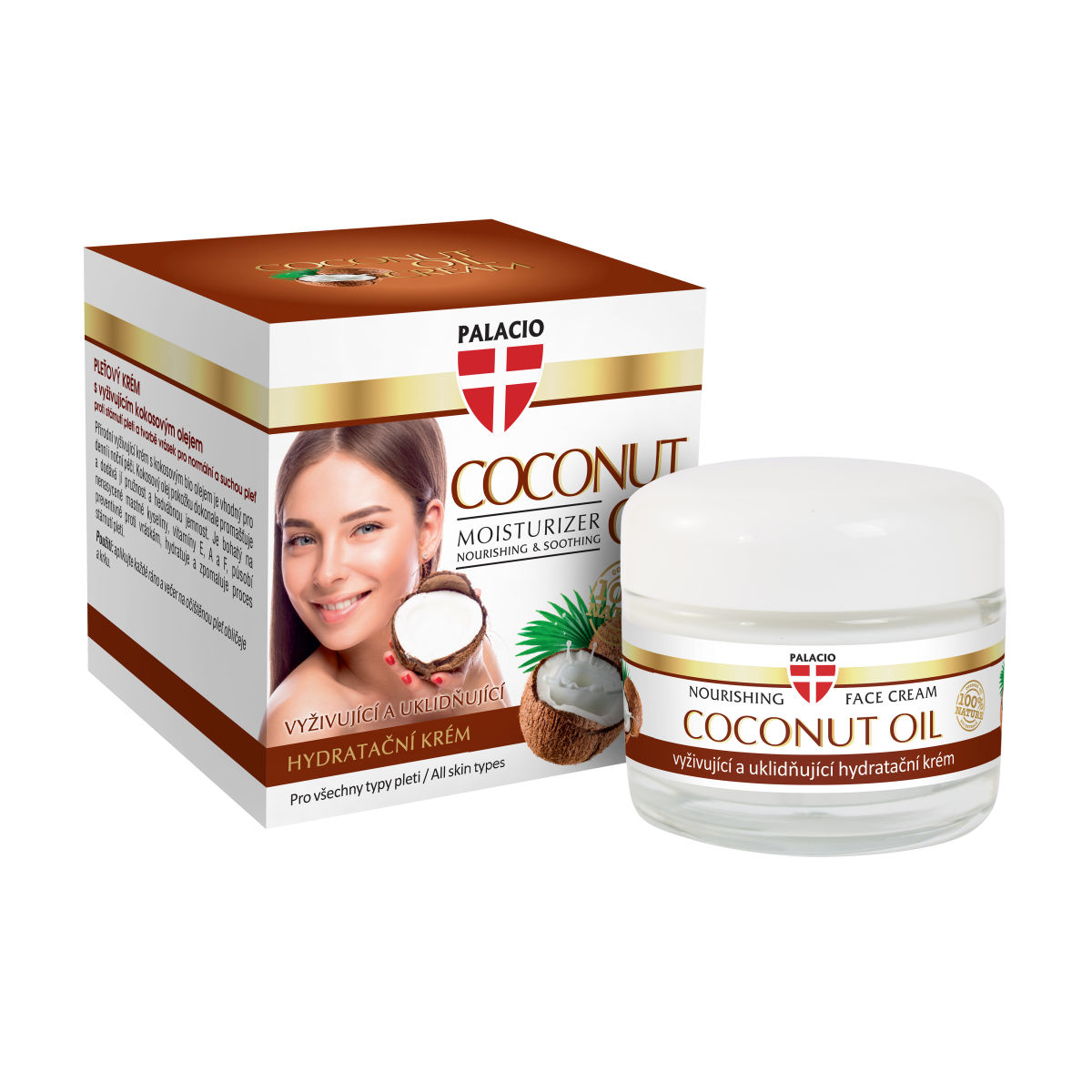 PALACIO Kokosový pleťový krém, 50 ml