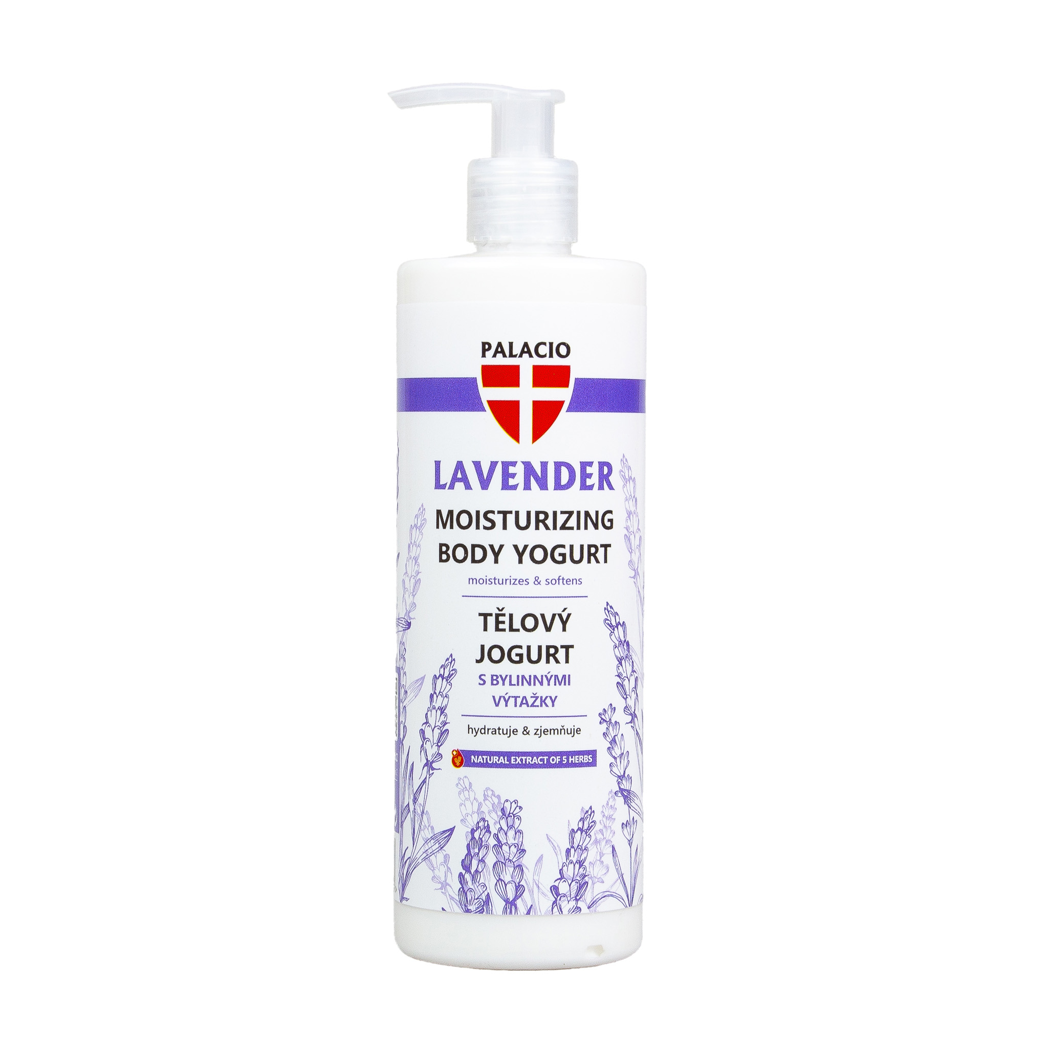 PALACIO Levandule tělový jogurt s pumpičkou, 400 ml