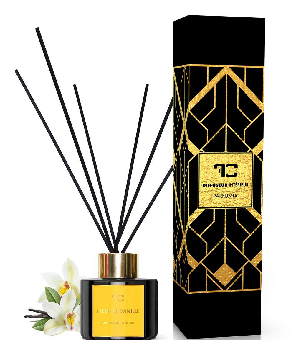 FLEUR DE VANILLE | tyčinkový difuzér | PARFUMIA® | 100 ml