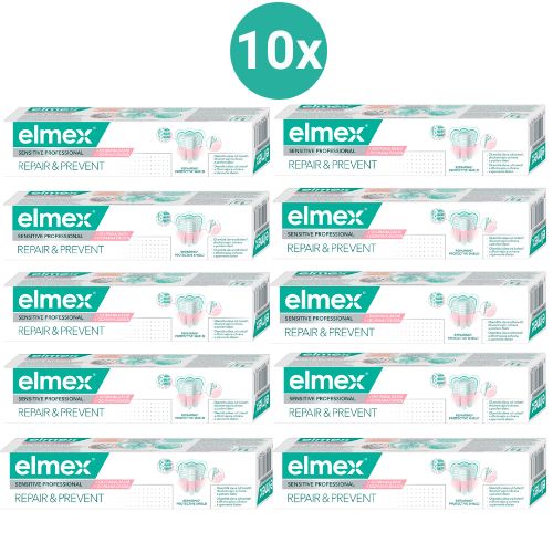 Levně Elmex Sensitive professional Repair&Prevent zubní pasta 10x75 ml