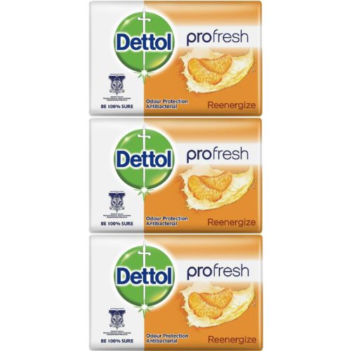 Levně Dettol antibakteriální pevné mýdlo 3x100g RE-ENERGIZE