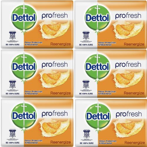 Levně Dettol antibakteriální pevné mýdlo 6x100g RE-ENERGIZE