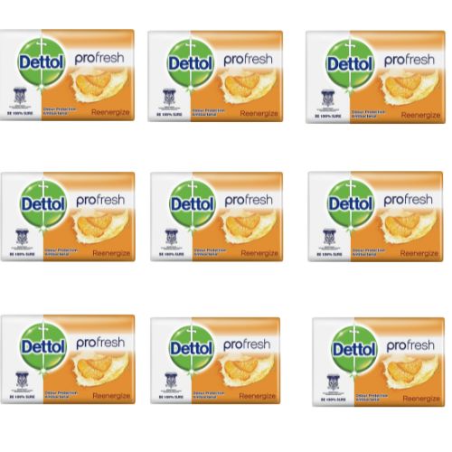Levně Dettol antibakteriální pevné mýdlo 9x100g RE-ENERGIZE
