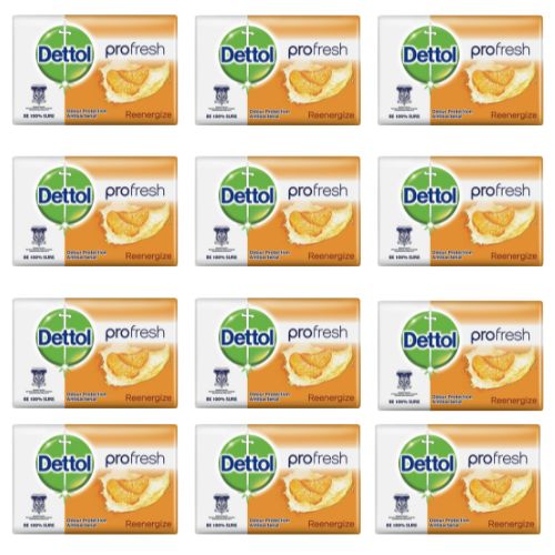 Levně Dettol antibakteriální pevné mýdlo 12x100g RE-ENERGIZE