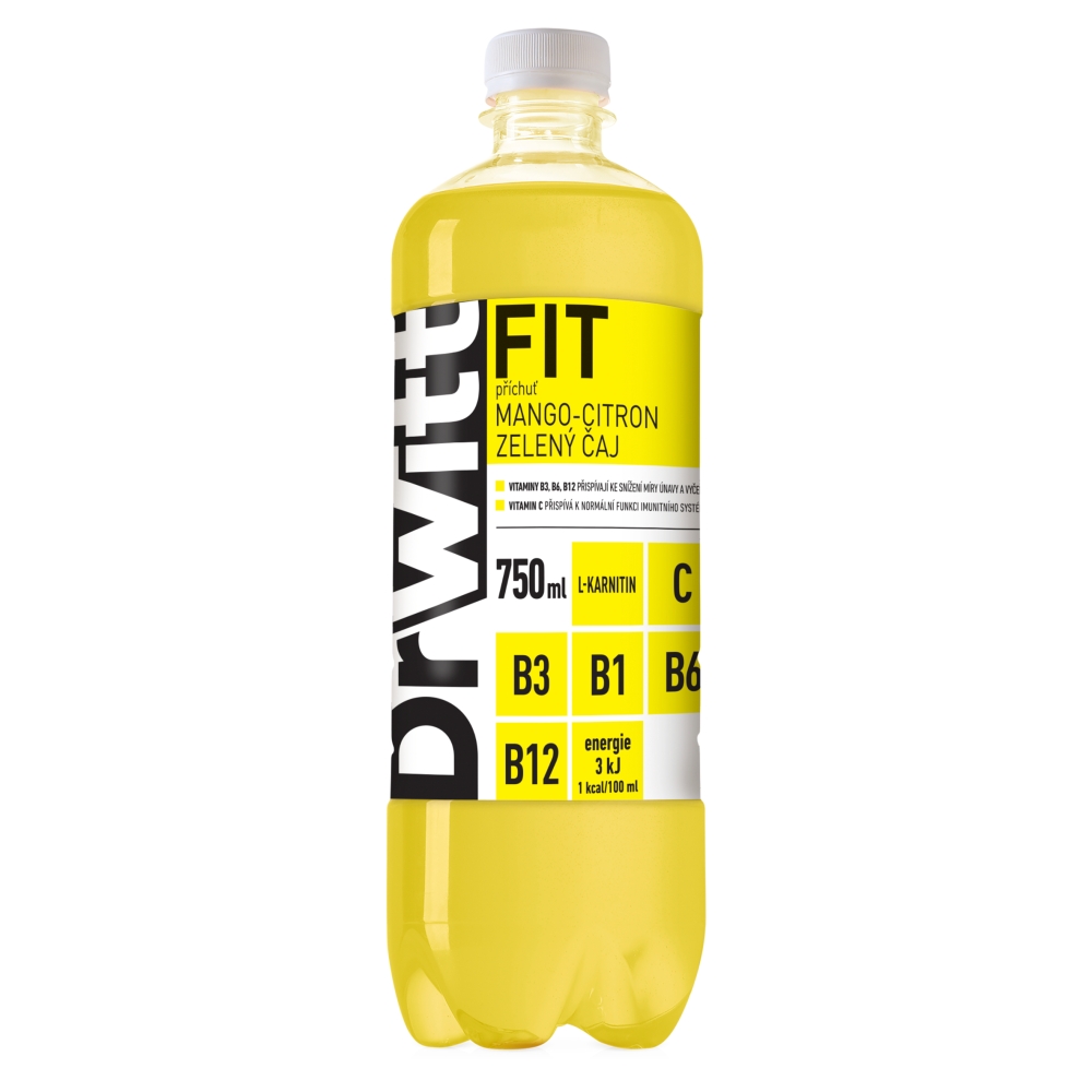 Levně DrWitt FIT mango cit. zel.čaj 0,75 l