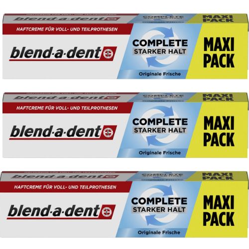 Levně Blend-a-dent fixační krém na zubní protézy 3x70 ml