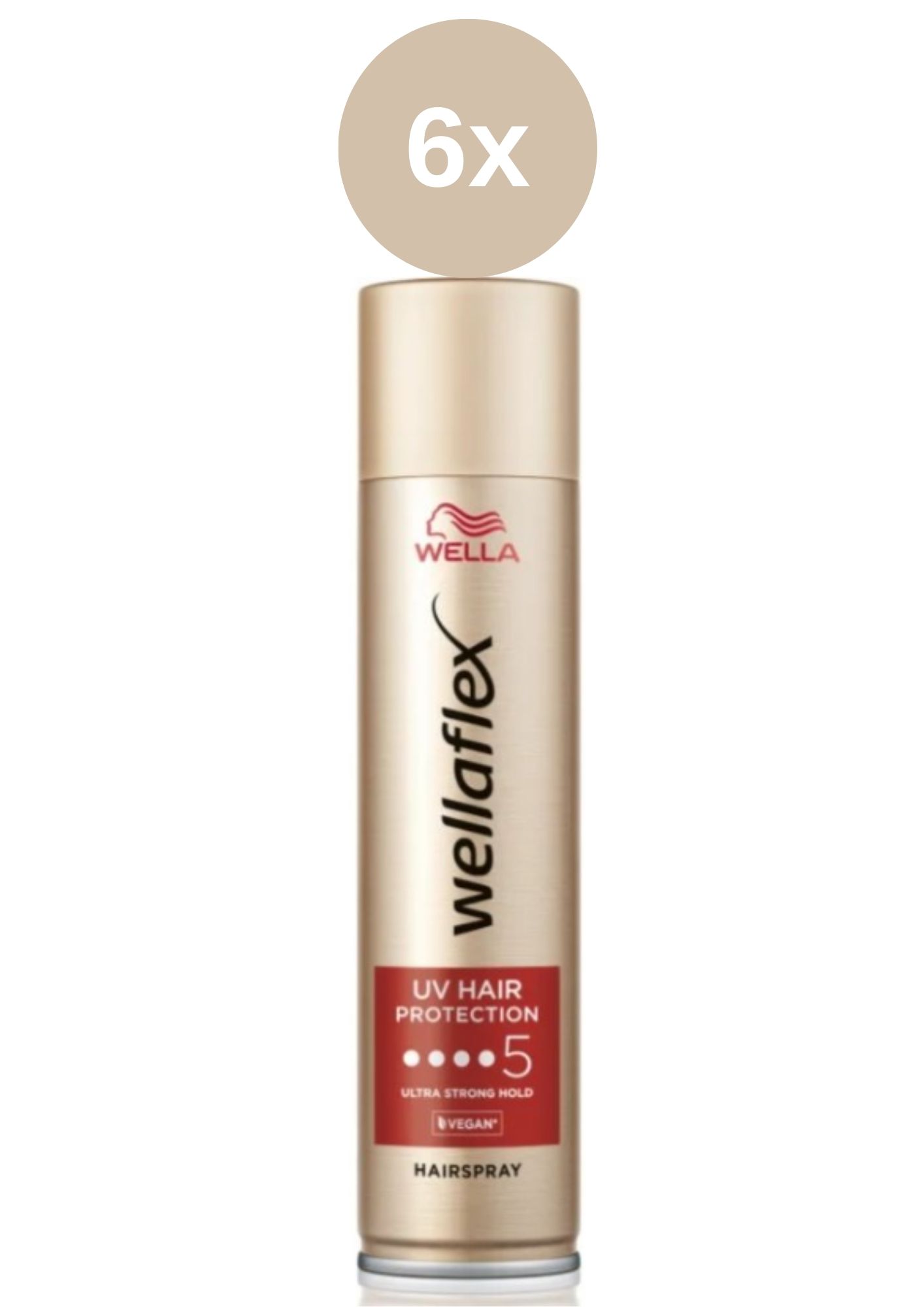 Levně Wellaflex lak 6x250ml Heat Protect Ultra no.5 NEW Ks