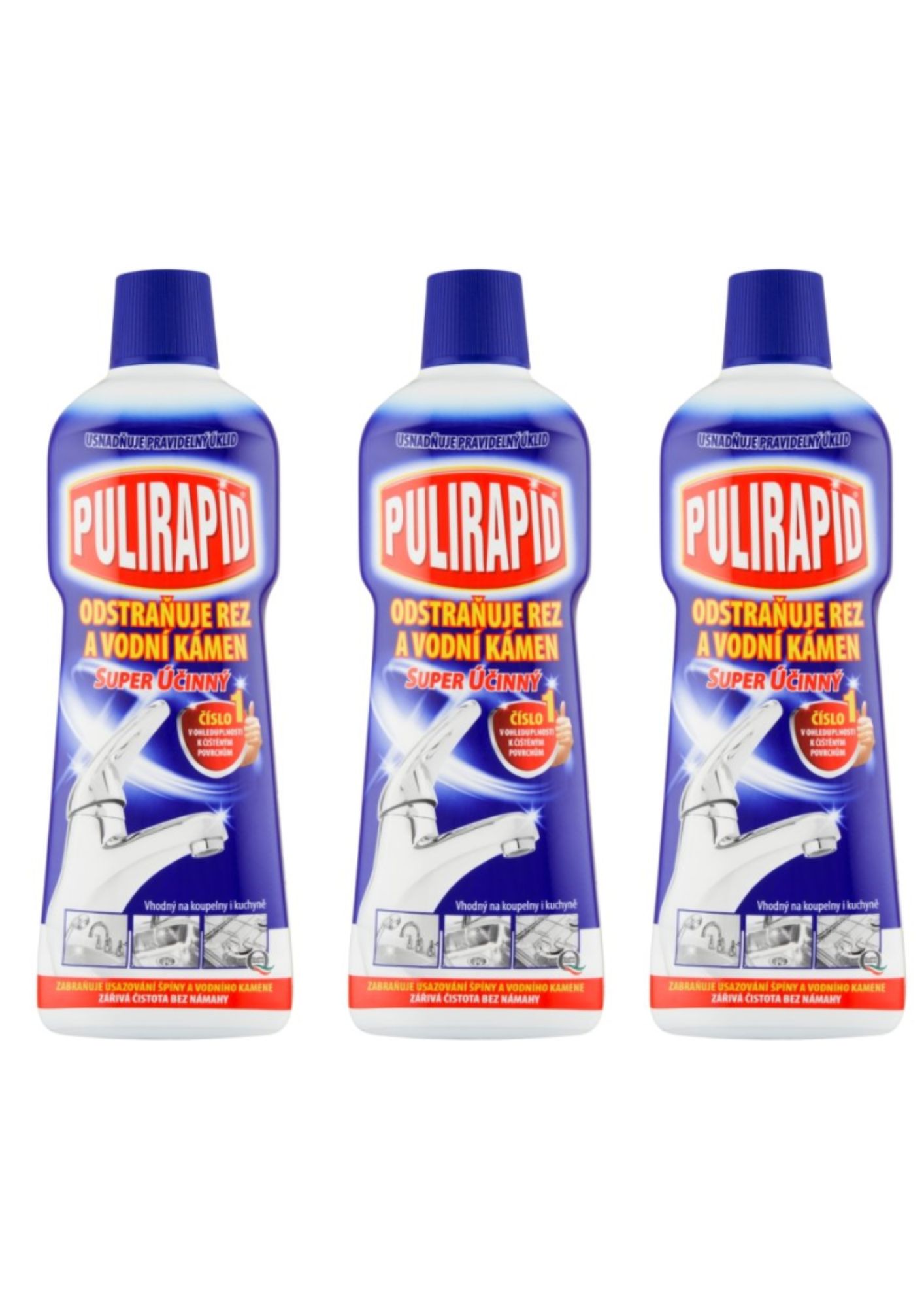 Pulirapid na rez a vodní kámen 3x750ml