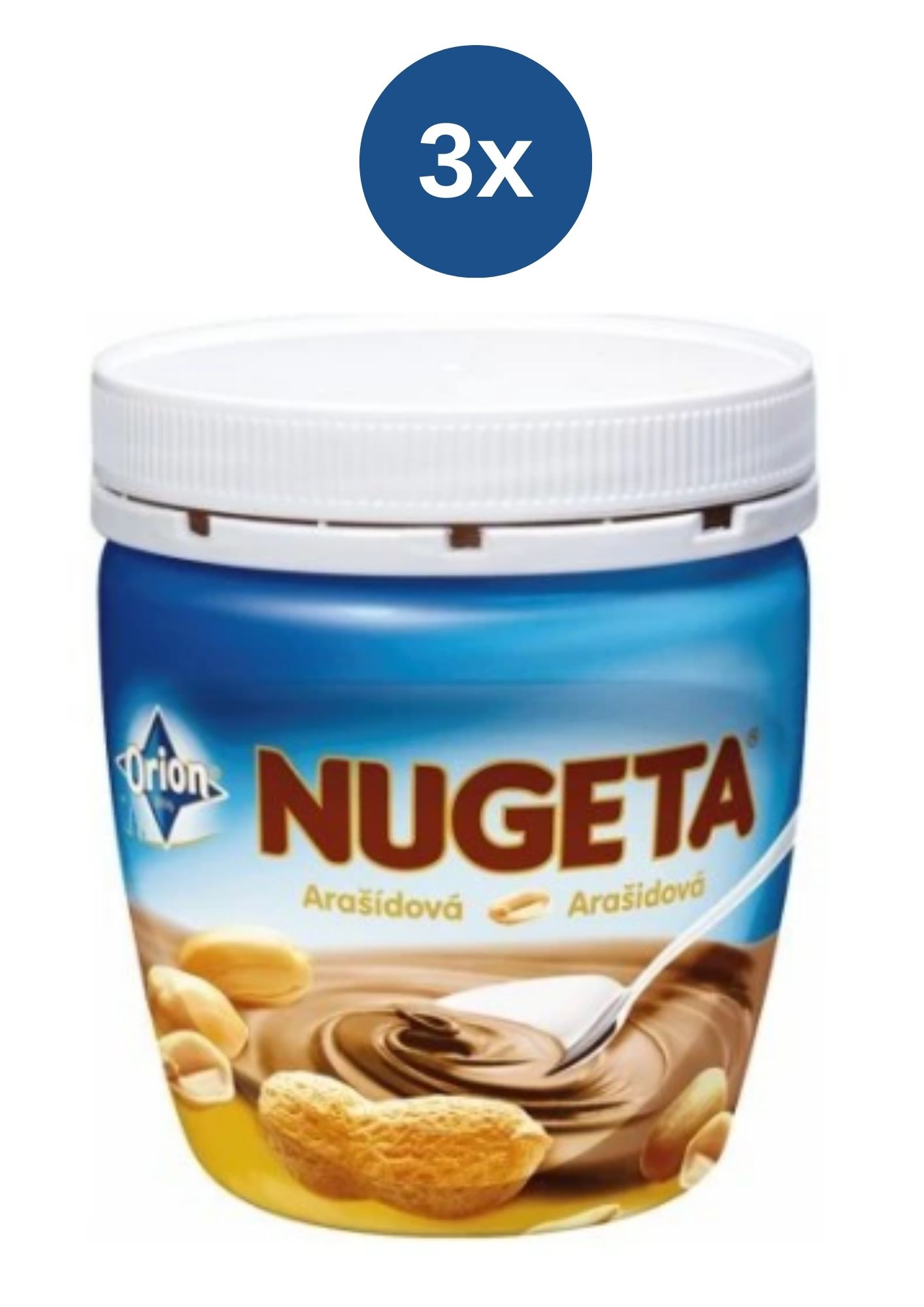 Levně Nugeta arašídová 3x340 g