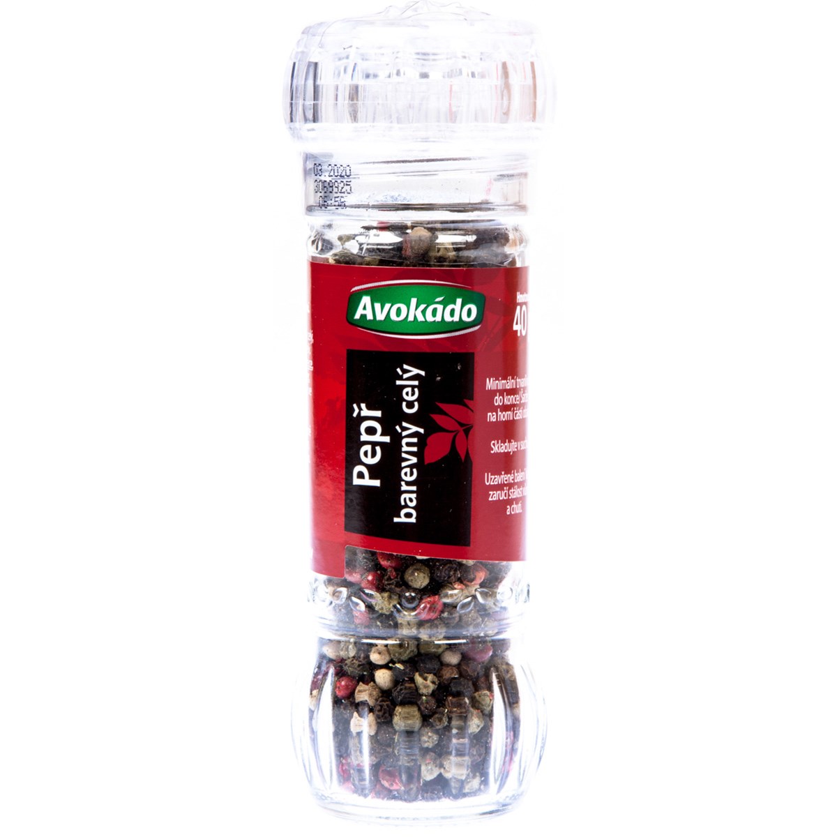 Avokádo Pepř barevný celý 40 g mlýnek