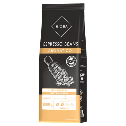 RIOBA 100 % Arabica káva zrno 1 kg