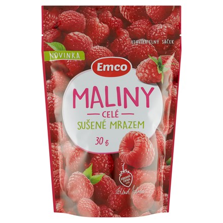 Mrazem sušené ovoce Emco - maliny, 30 g