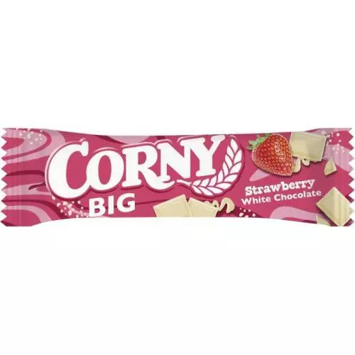 Levně CORNY Big jahoda bílá čokoláda 24 x 40 g
