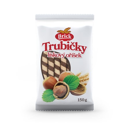 DELASHERAS Brick Trubičky lískový oříšek 150 g