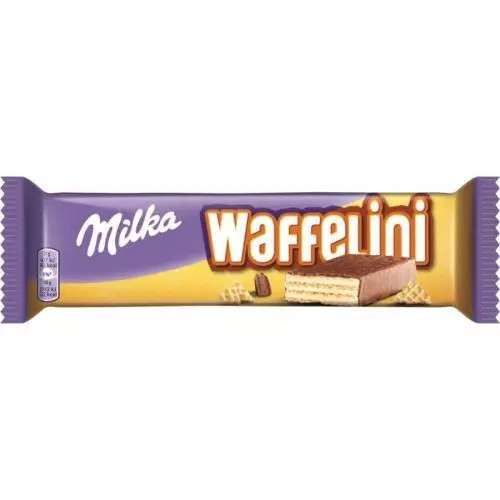 Levně Milka Waffelini Milk čokoládová tyčinka 35 x 31 g