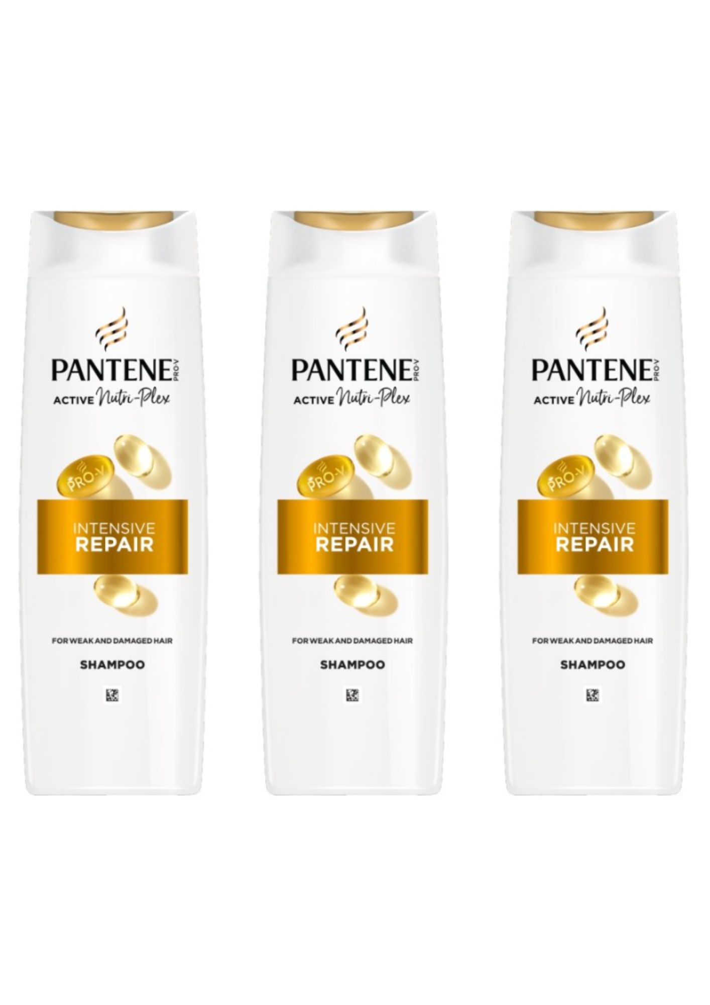Levně Pantene Pro-V Intensive Repair Shampoo s antioxidanty pro poškozené vlasy,3in1 3x360 ML