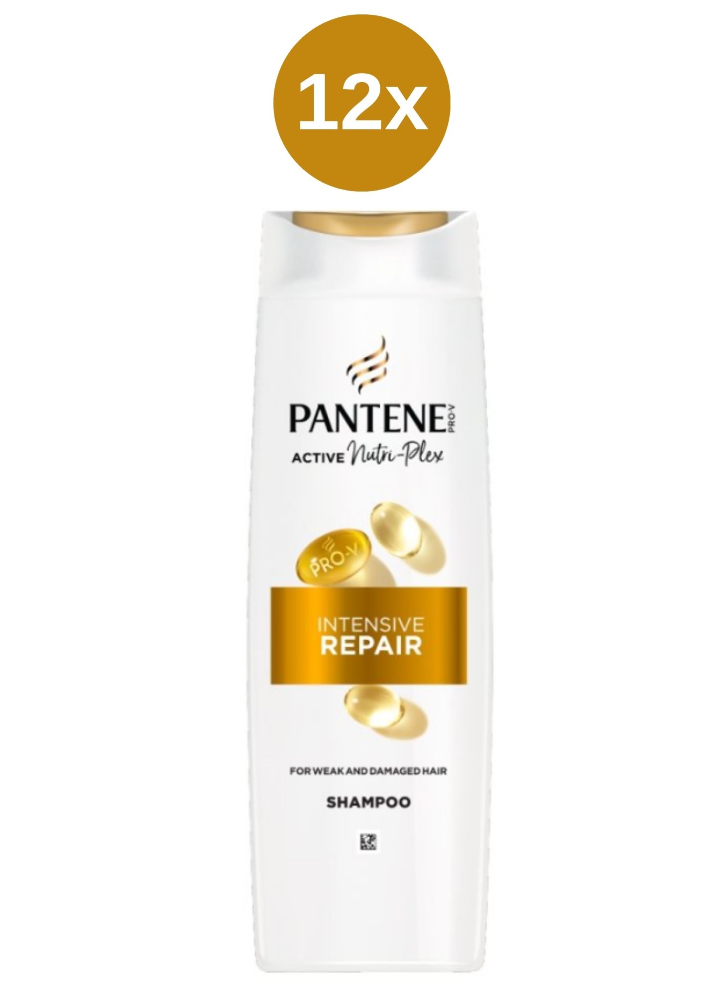 Levně Pantene Pro-V Intensive Repair Shampoo s antioxidanty pro poškozené vlasy,3in1 12x360 ML