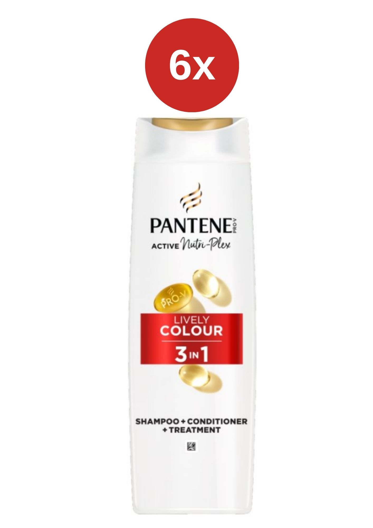 Levně Pantene 3v1 Lively Colour 6x325ml