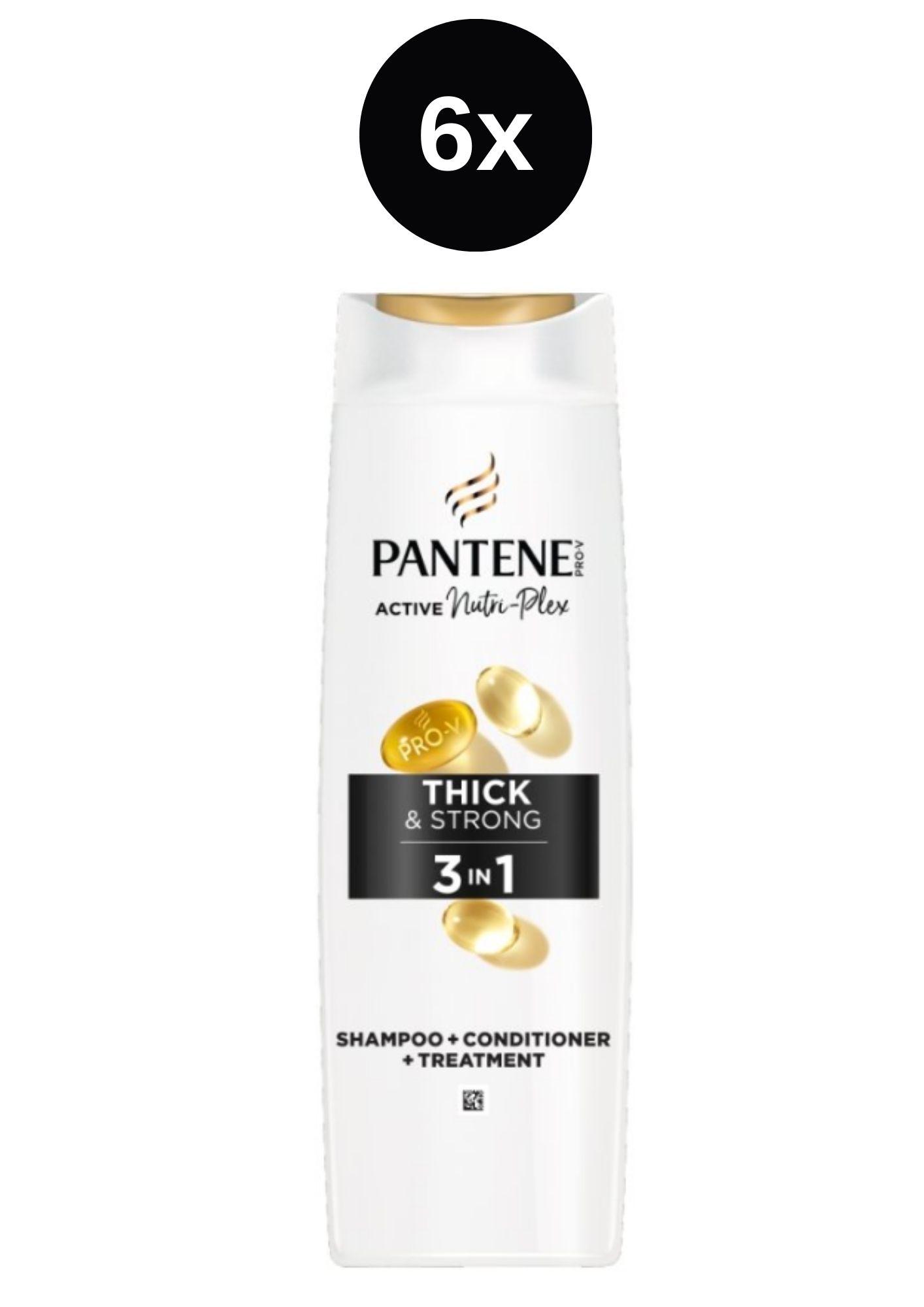 Pantene šampon 3v1 Thick&Strong 6x325ml