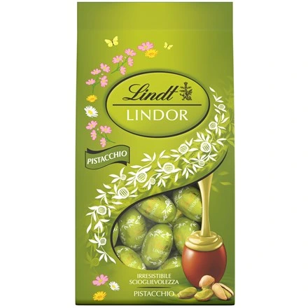 Lindt LINDOR Eggs Pistachio Bag 180 g