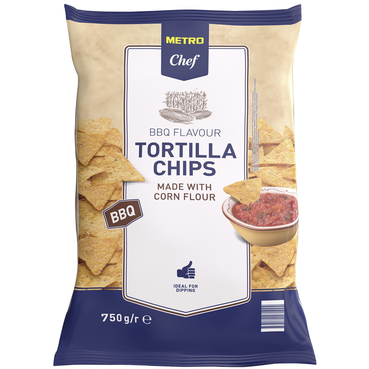 METRO Chef Tortilla chips BBQ 750 g