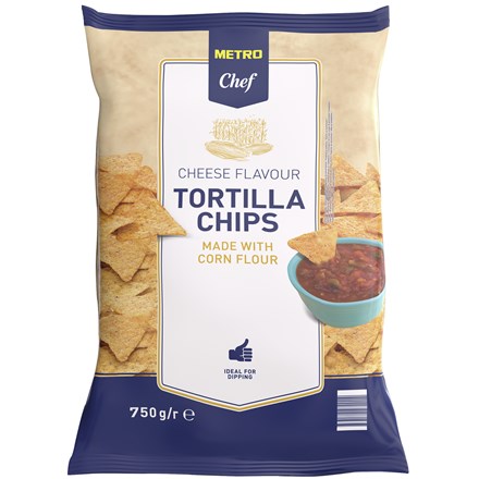 METRO Chef Tortilla chips sýrové 750 g