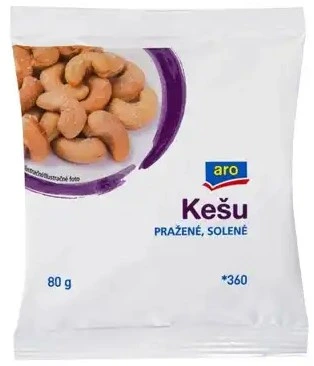 aro Kešu pražené solené 12 x 80 g