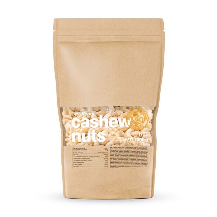 Levně Ořechy kešu - GymBeam, 1000g