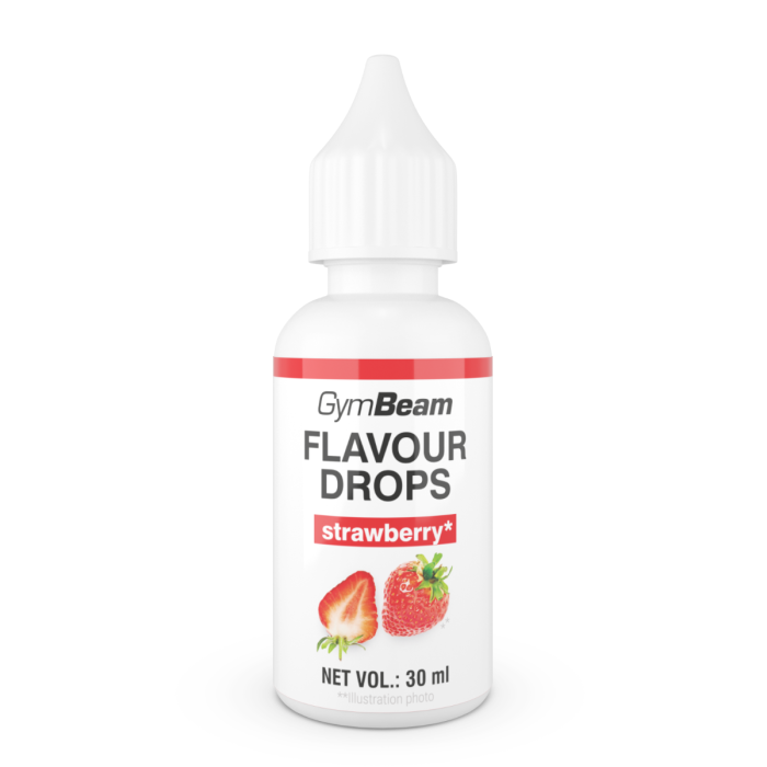 GymBeam Flavor Drops, 30 ml Příchuť: jahoda