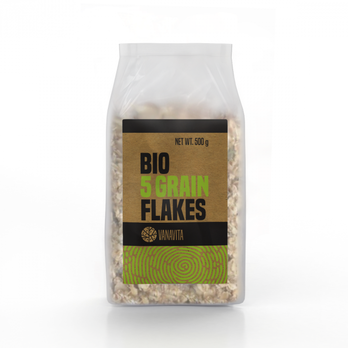 Levně BIO 5-zrnné vločky 500g - VanaVita