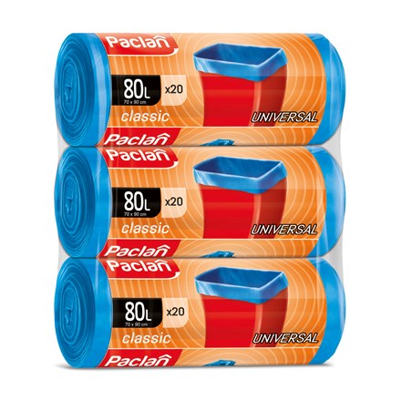 Paclan Standard Pytle na odpad 80 l 3 x 20 ks