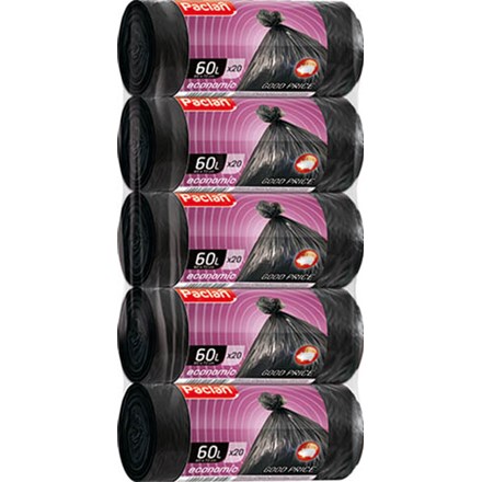 Paclan Standard Pytle na odpad 60 l 5 x 20 ks