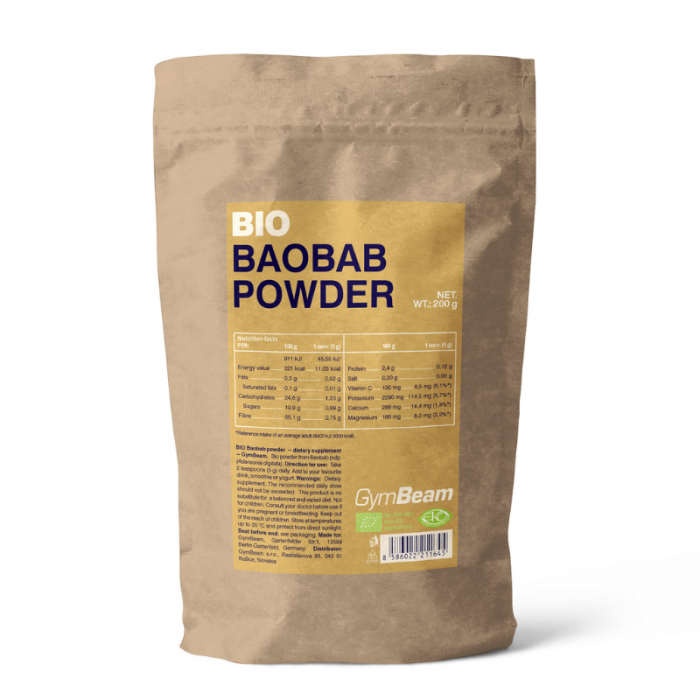 GymBeam BIO Baobab prášek, 200g