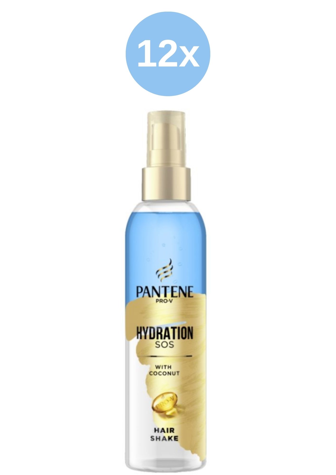 Levně Pantene Hydration SOS Hair Shake bezoplachový sprej na vlasy 12x150 ml