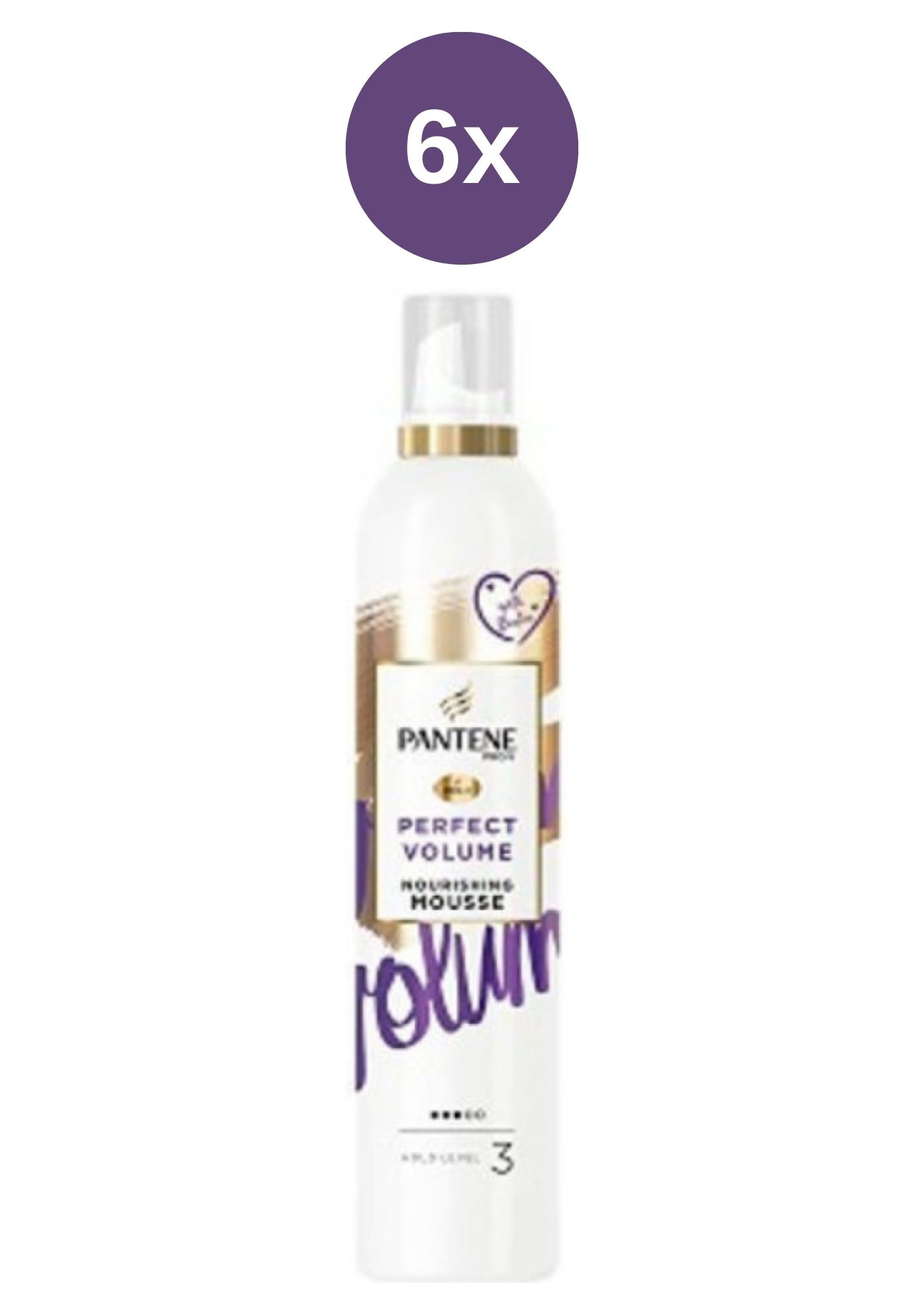 Pantene ProV Perfect Volume pěnové tužidlo silné zpevnění 6x200 ml