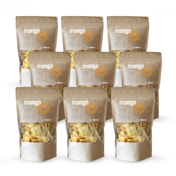 Levně Lyofilizované mango - GymBeam 9x100g