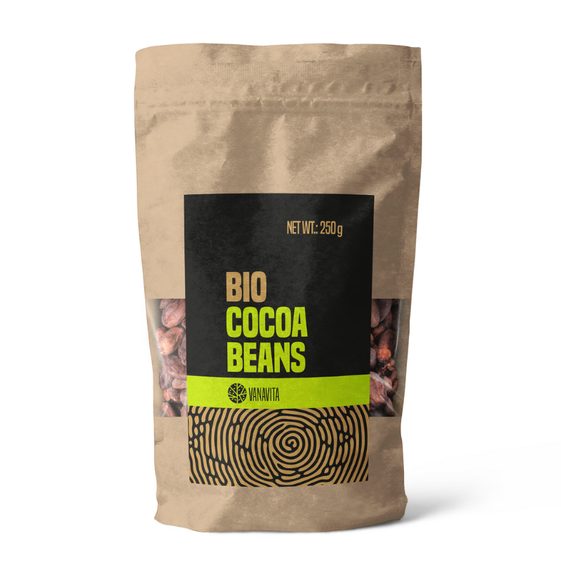Levně VanaVita BIO Kakaové boby 250 g