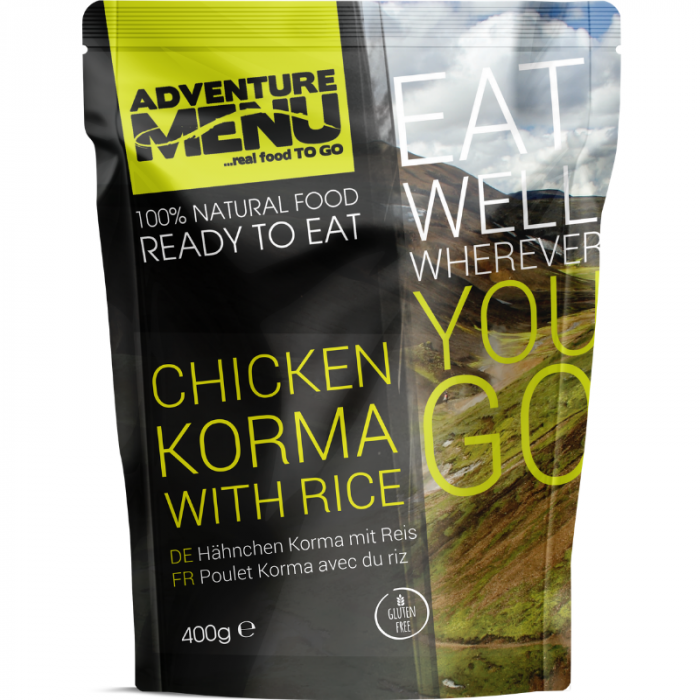GymBeam Kuře Korma s rýží - Adventure Menu