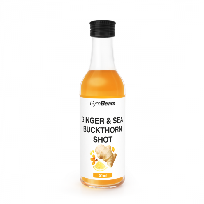 Levně Zázvorový shot s rakytníkem - GymBeam 50 ml