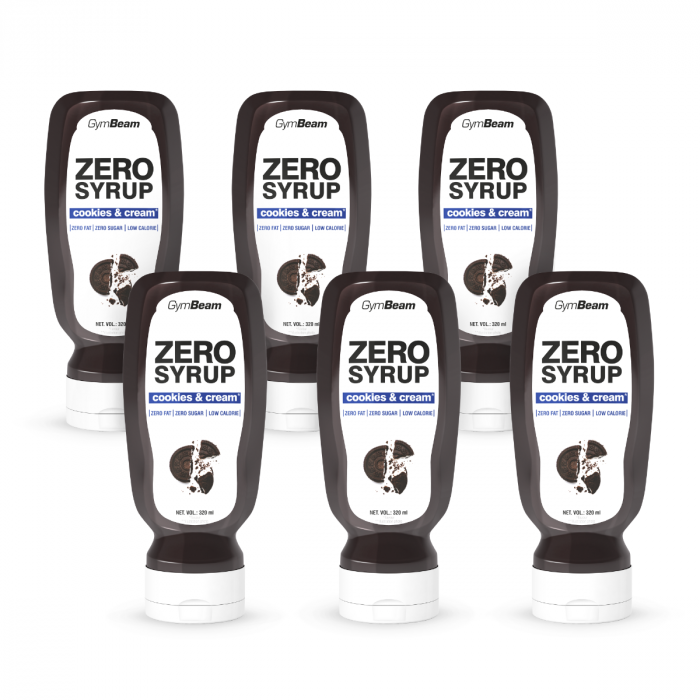 ZERO SIRUP Cookies & Cream - GymBeam 6x320ml