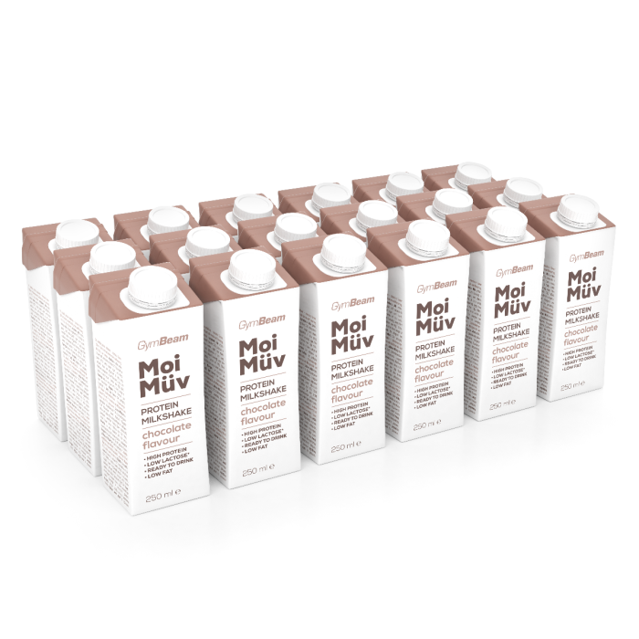 MoiMüv Protein Milkshake - GymBeam - 18 x 250 ml