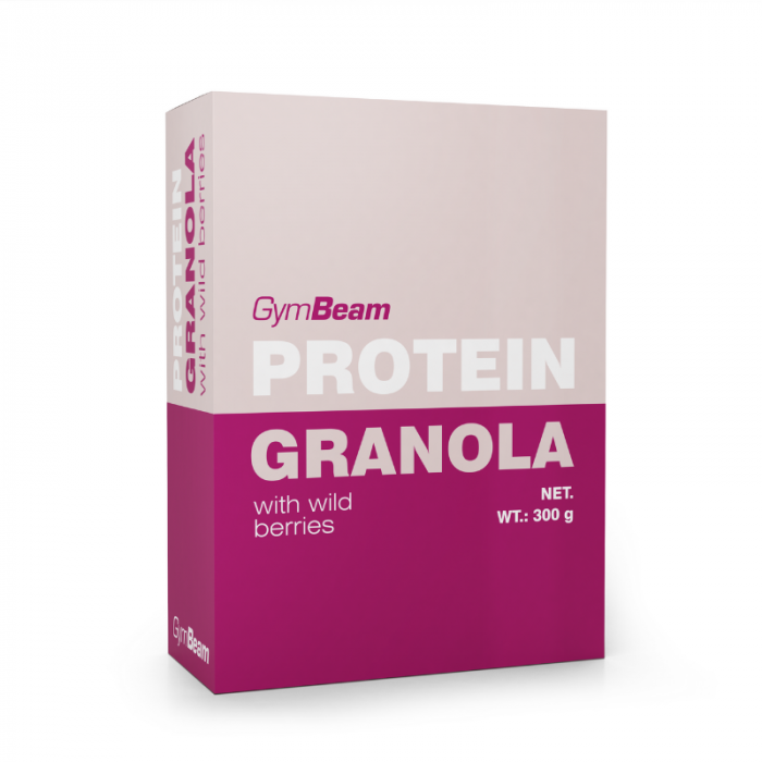 GymBeam Proteinová granola s lesním ovocem