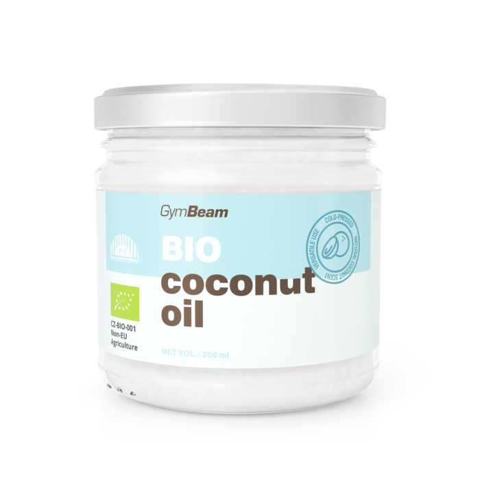 Levně Bio Kokosový olej panenský - GymBeam 200 ml